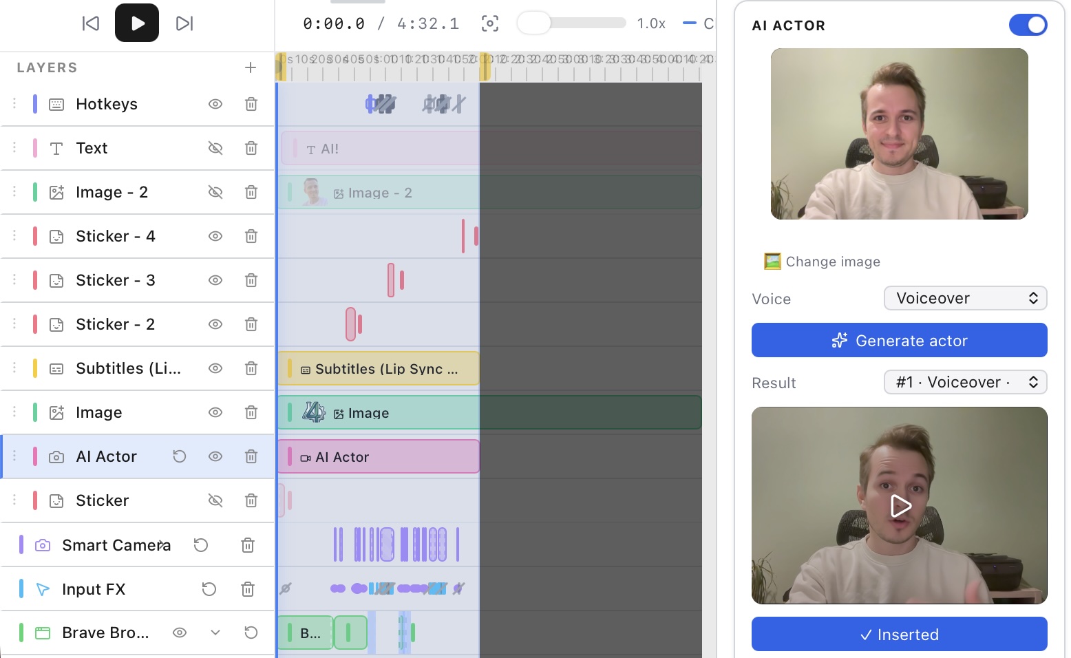 An AI presenter that delivers your script